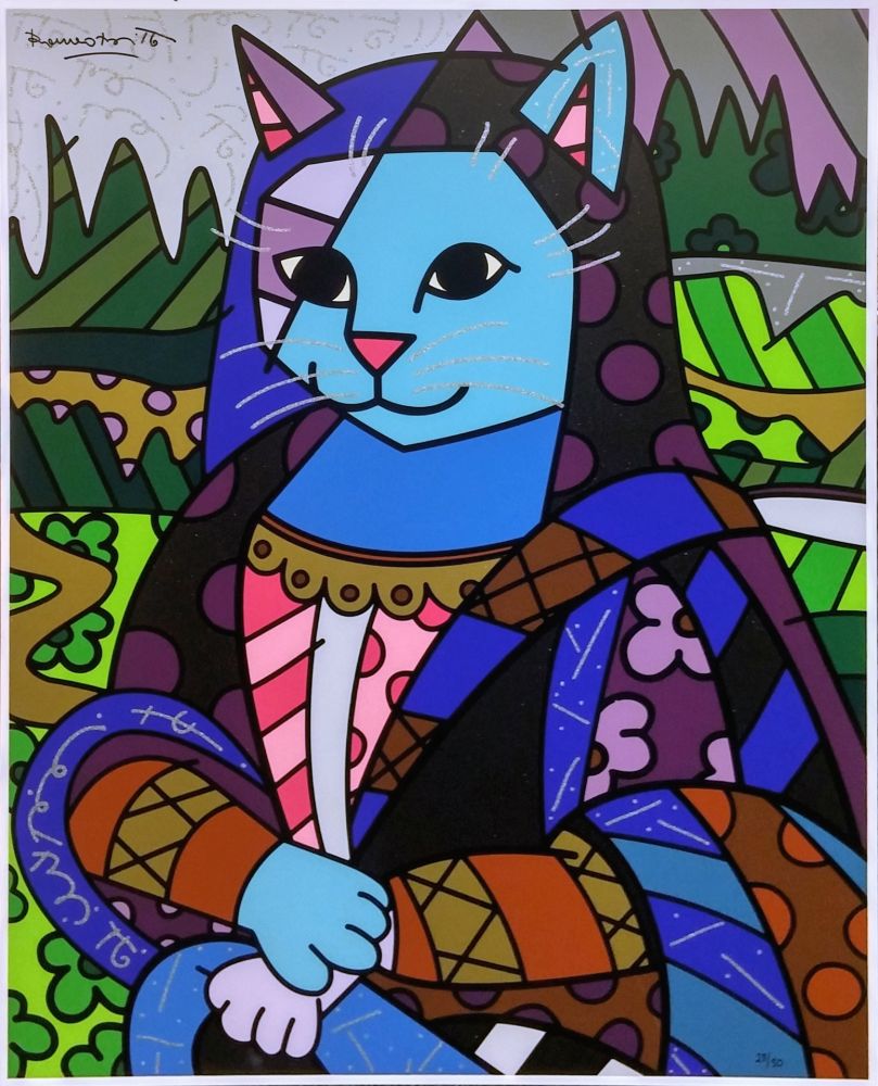 Sérigraphie Britto - MONA CAT