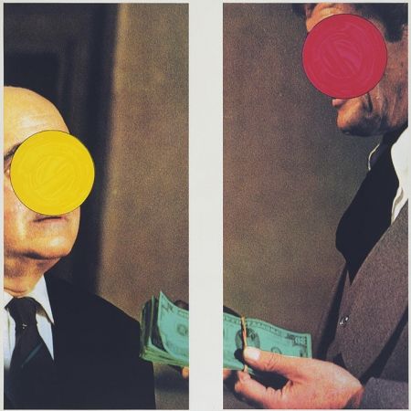 Sérigraphie Baldessari -  Money with Space Between