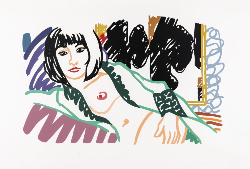 Sérigraphie Wesselmann - Monica in Robe with Motherwell