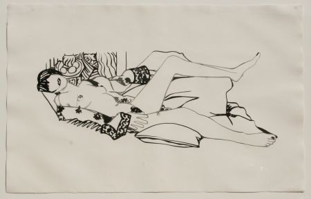Eau-Forte Et Aquatinte Wesselmann - Monica Nude with Matisse