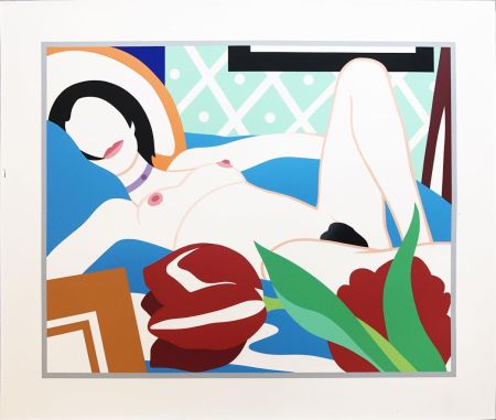 Sérigraphie Wesselmann - Monica With Tulips 