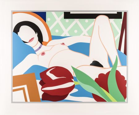 Sérigraphie Wesselmann - Monica with Tulips