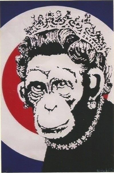 Sérigraphie Banksy - Monkey Queen