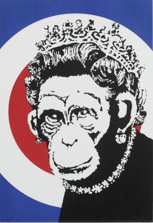 Sérigraphie Banksy - Monkey Queen