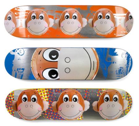 Sérigraphie Koons - Monkey Train Decks for Supreme