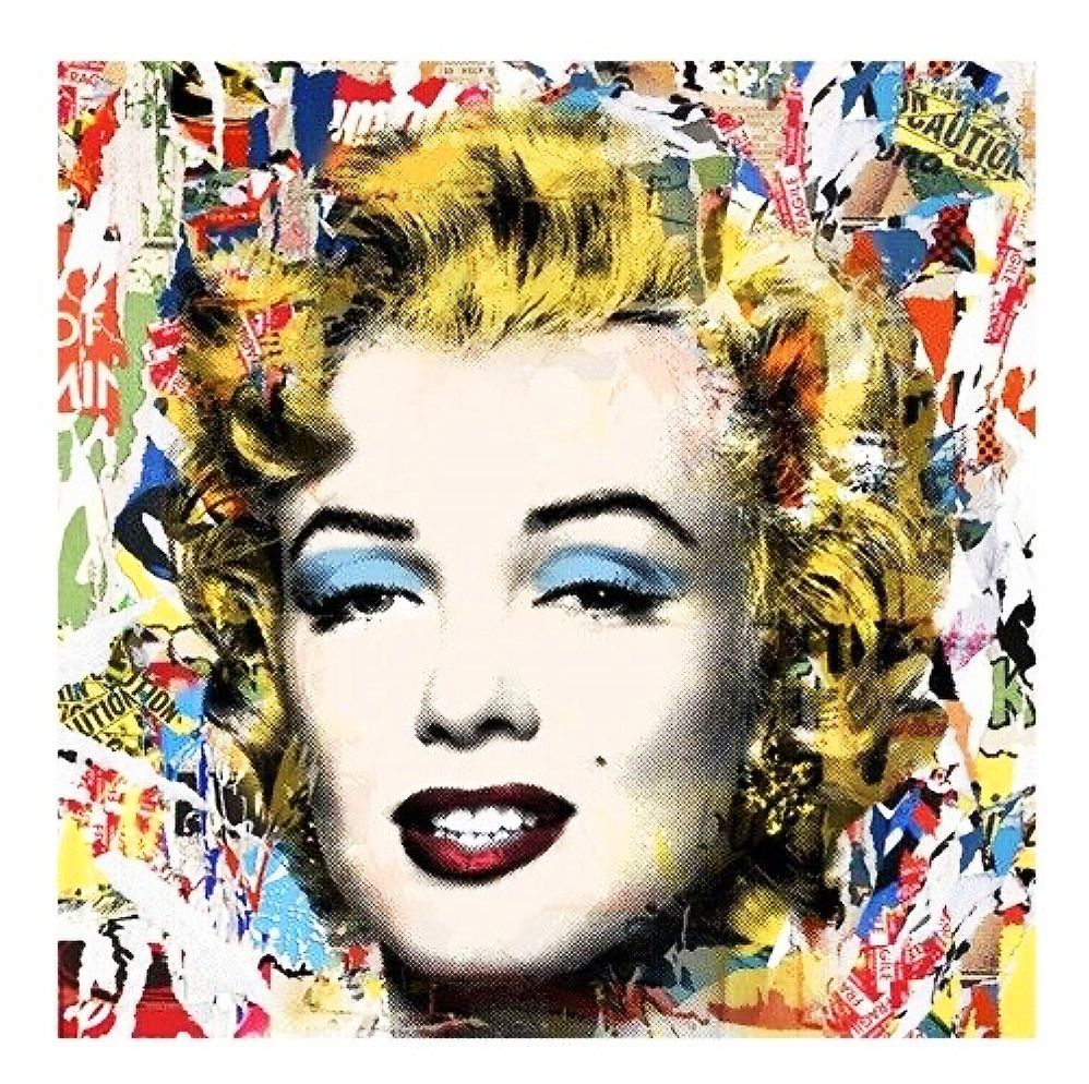 Sérigraphie Mr Brainwash - Monroe POPfolio - Collage