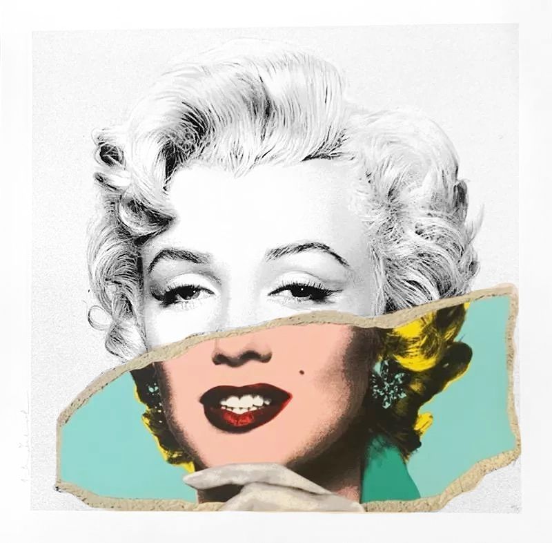 Sérigraphie Mr Brainwash - Monroe POPfolio - Torn Photo