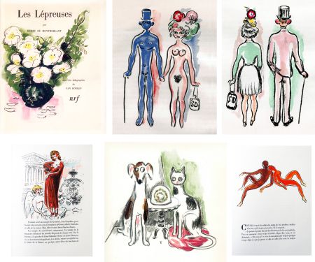 Livre Illustré Van Dongen - Montherlant. LES LÉPREUSES. 25 lithographies originales en couleurs (1947)