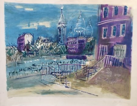 Lithographie Dufy - Montmartre