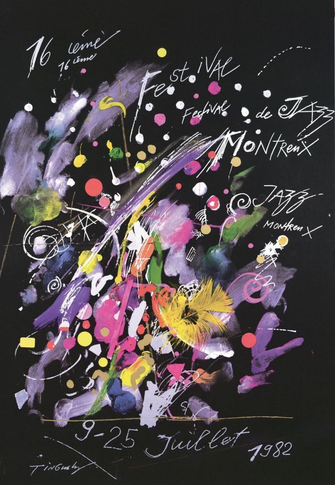 Sérigraphie Tinguely - Montreux Jazz Poster