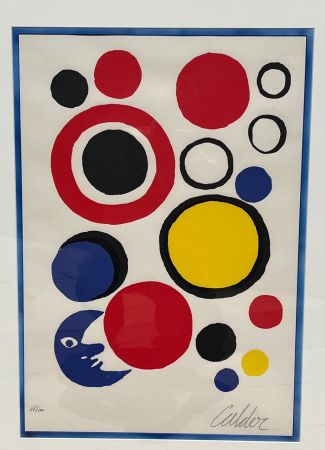 Lithographie Calder - Moon and spheres