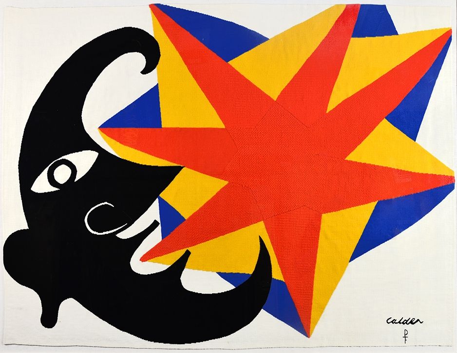 Aucune Technique Calder - Moon and Star Tapestry