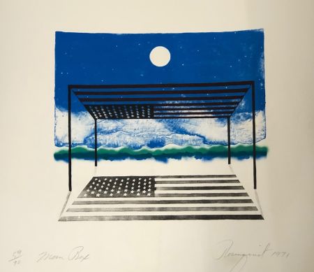 Lithographie Rosenquist - Moon box
