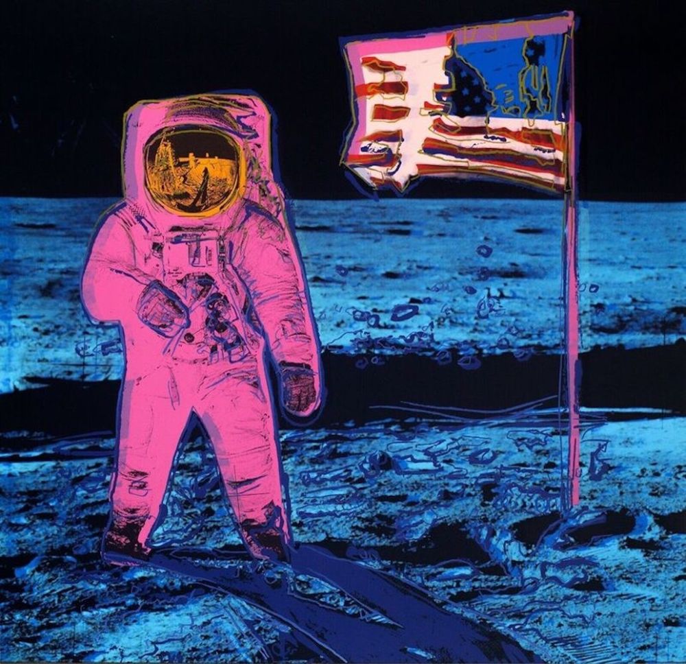 Sérigraphie Warhol - Moonwalk, FS II.405 (Pink)