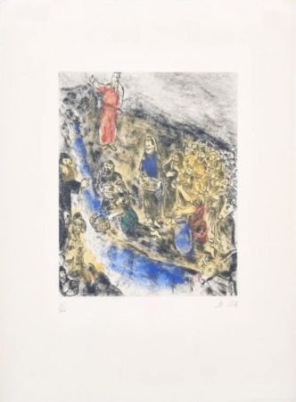 Gravure Chagall - Moses Striking Water from the Rock