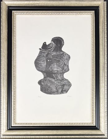 Lithographie Moore - Mother and son