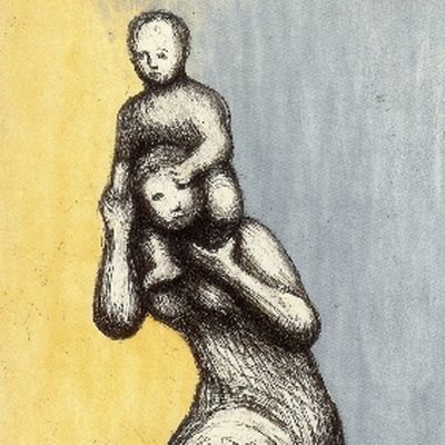 Eau-Forte Et Aquatinte Moore - Mother & Child VIII
