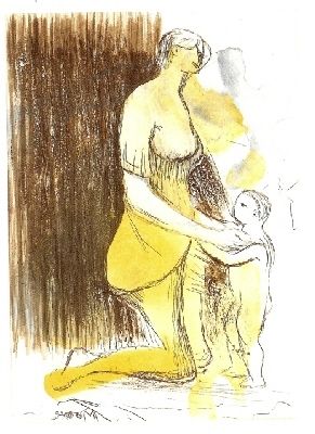 Gravure Moore - MOTHER & CHILD XXVI,1983