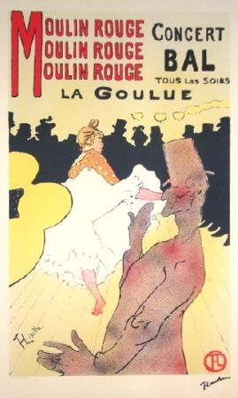 Lithographie Toulouse-Lautrec - Moulin rouge