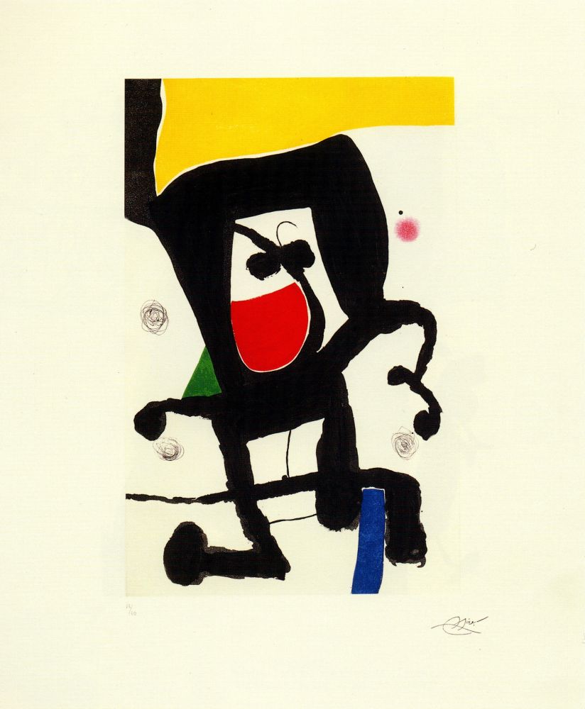 Gravure Miró - Mousse dans les cordages 