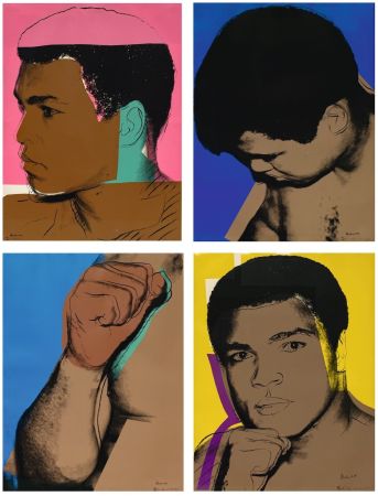 Sérigraphie Warhol - Muhammad Ali Complete Portfolio (Signed By Ali And Warhol)