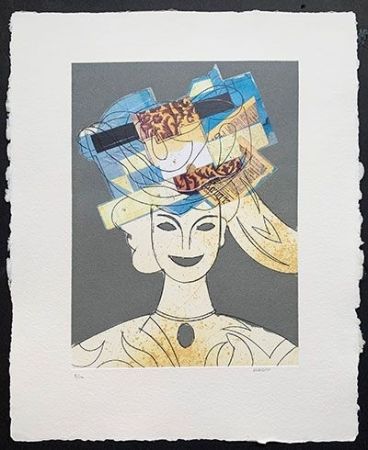 Eau-Forte Et Aquatinte Valdés - Mujer con sombrero