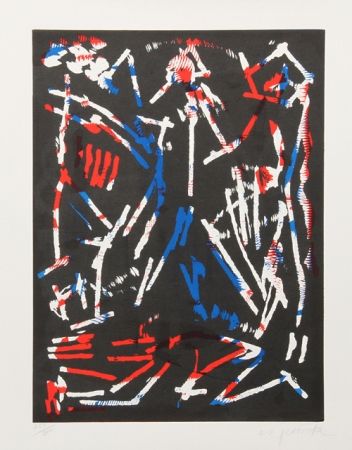 Gravure Sur Bois Penck - Mul, Bul Dang & Sentimentality