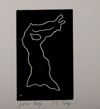 Gravure Sur Bois Arp - Multiple Femme VI, 1956
