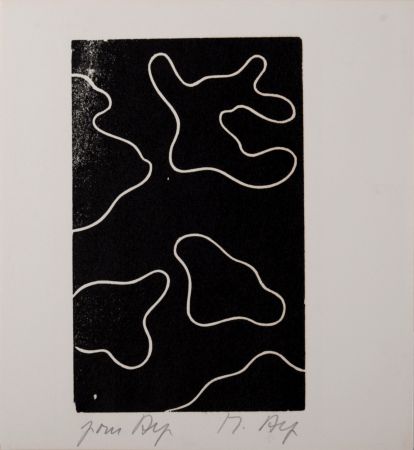 Gravure Sur Bois Arp - Multiple Femme VII, 1956