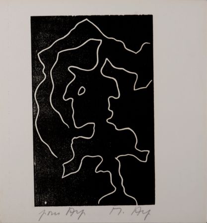 Gravure Sur Bois Arp - Multiple Femme VIII, 1956