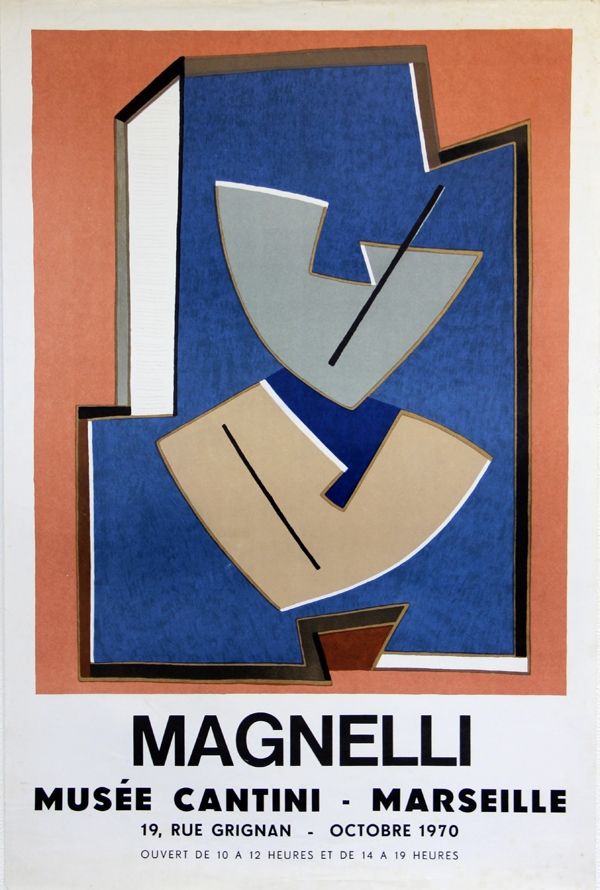 Lithographie Magnelli - Musee Cantini  Marseille