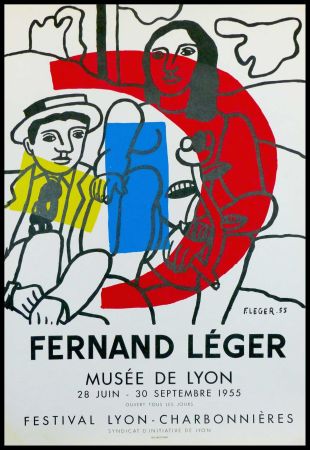 Lithographie Leger - MUSEE DE LYON - FESTIVAL LYON CHARBONNIERES