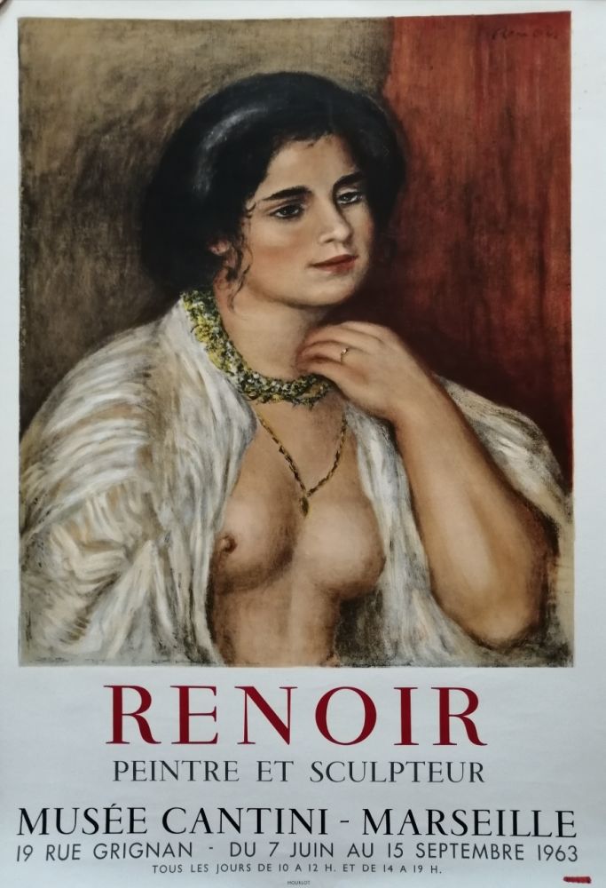 Affiche Renoir - Musée Cantini - Marseille
