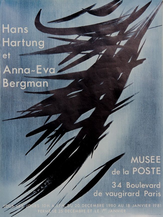 Affiche Hartung - Musée de la Poste