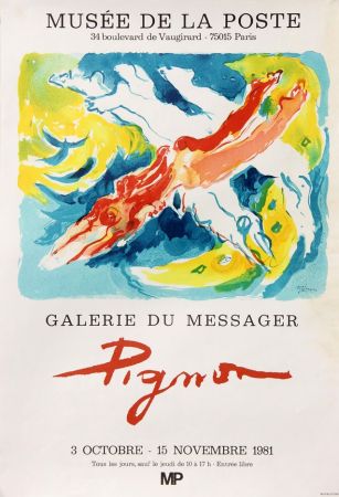 Affiche Pignon - Musée de la Poste - Galerie du Messager