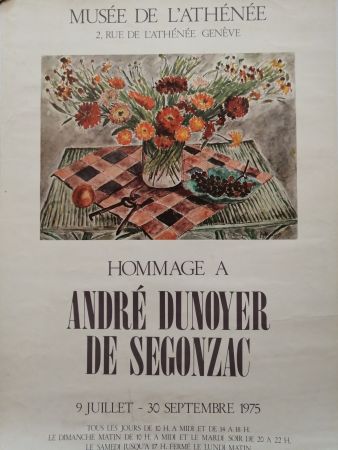 Affiche De Segonzac - Musée de l'Athénée - Genève