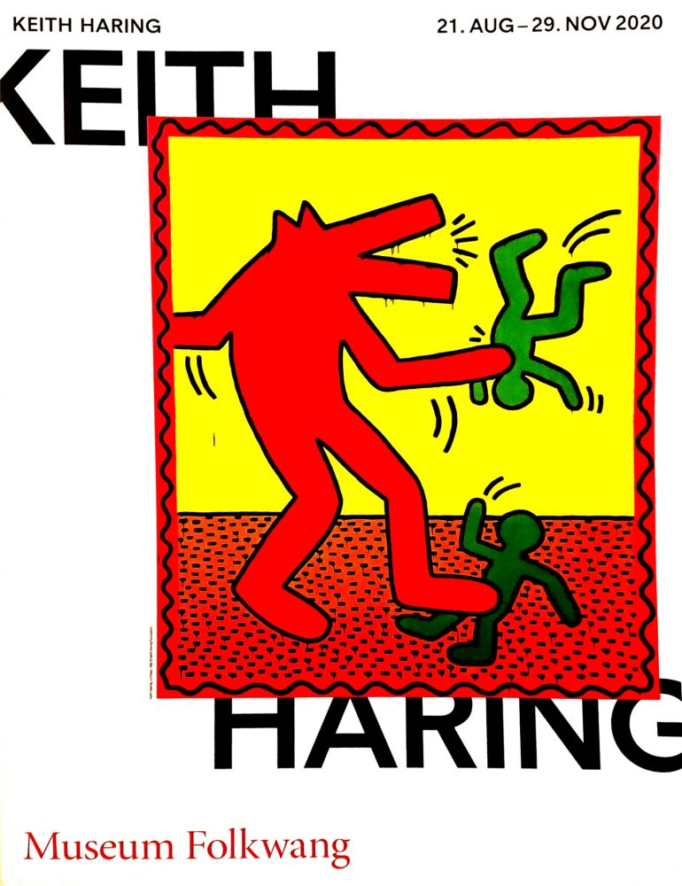Affiche Haring -  Musée Folkwang de ESSEN