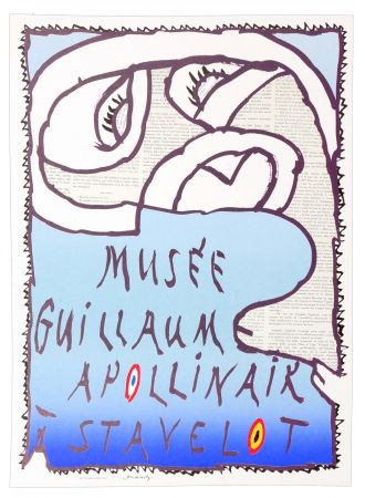 Affiche Alechinsky - Musée Guillaume Apollinaire