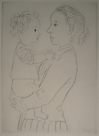 Eau-Forte Pauli - Mutter und Kind