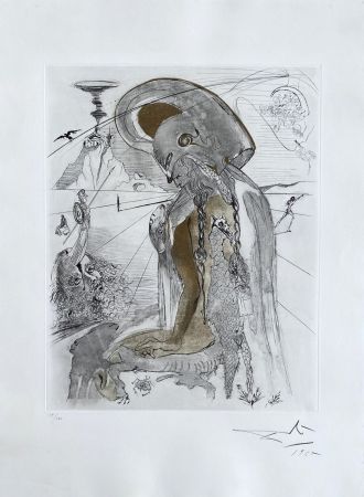 Gravure Dali - Mythologie : Athéna 