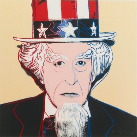 Sérigraphie Warhol - MYTHS: UNCLE SAM FS II.259