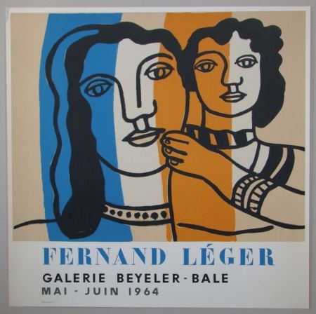 Lithographie Leger - Mère et enfant