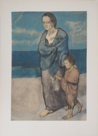 Lithographie Picasso - Mère et enfant
