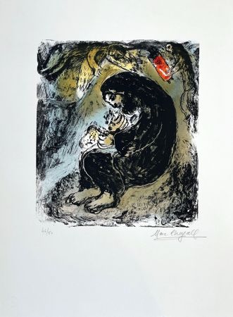 Lithographie Chagall - Méditation