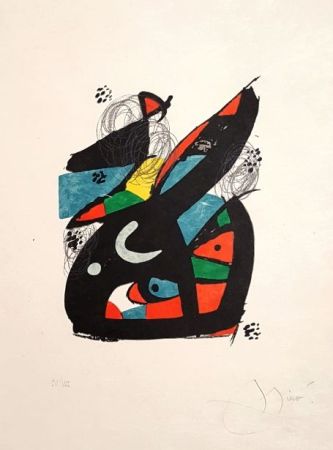 Lithographie Miró - Mélodie acide