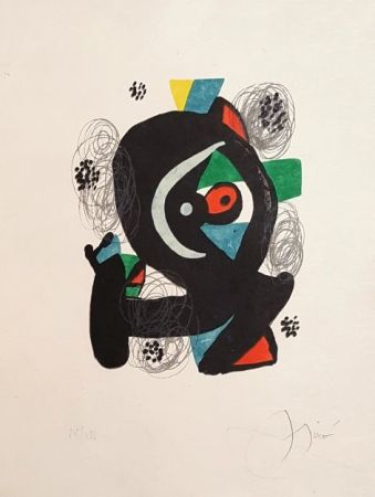 Lithographie Miró - Mélodie acide