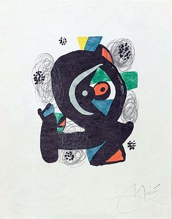 Lithographie Miró - Mélodie acide