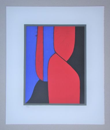 Lithographie Vasarely - Ménerbes