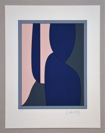 Sérigraphie Vasarely - Ménerbes II.