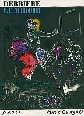 Lithographie Chagall - Nacht in Paris